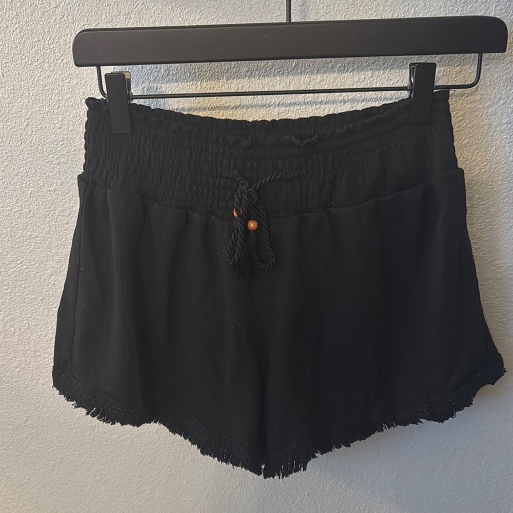Women's Black Casual Shorts